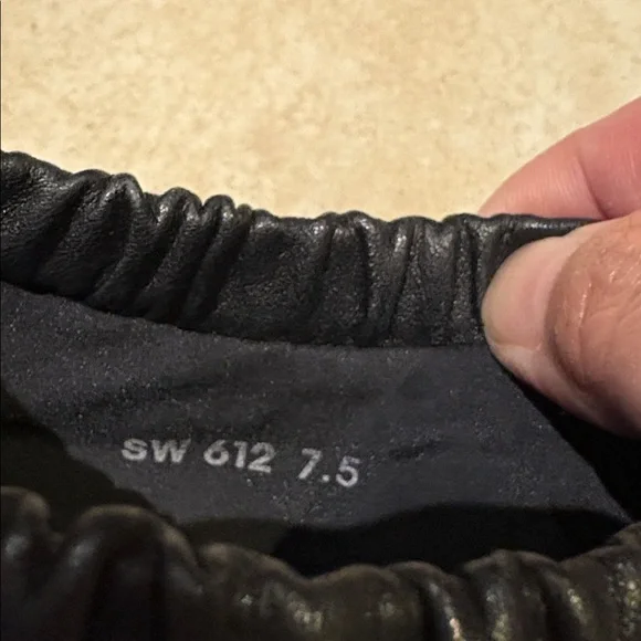 Stuart Weitzman White and Black Slip-On Shoes - Picture 5 of 5